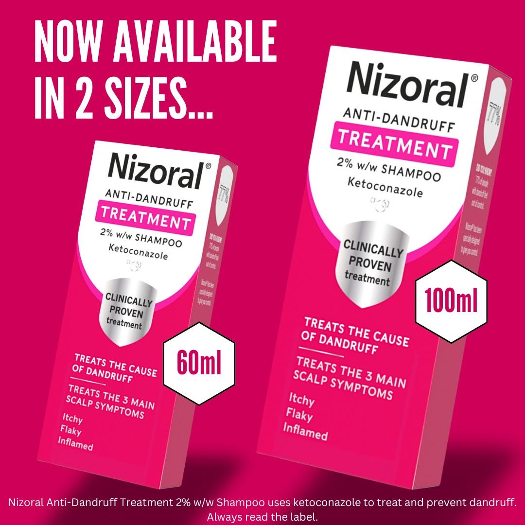 Nizoral Anti-Dandruff Shampoo 60ml Image https://cdn11.bigcommerce.com/s-g585yu857h/images/stencil/1280w/products/2982/19551/5._Nizoral_60_100_Treatment_Shampoo__89093.1759161450.jpg1