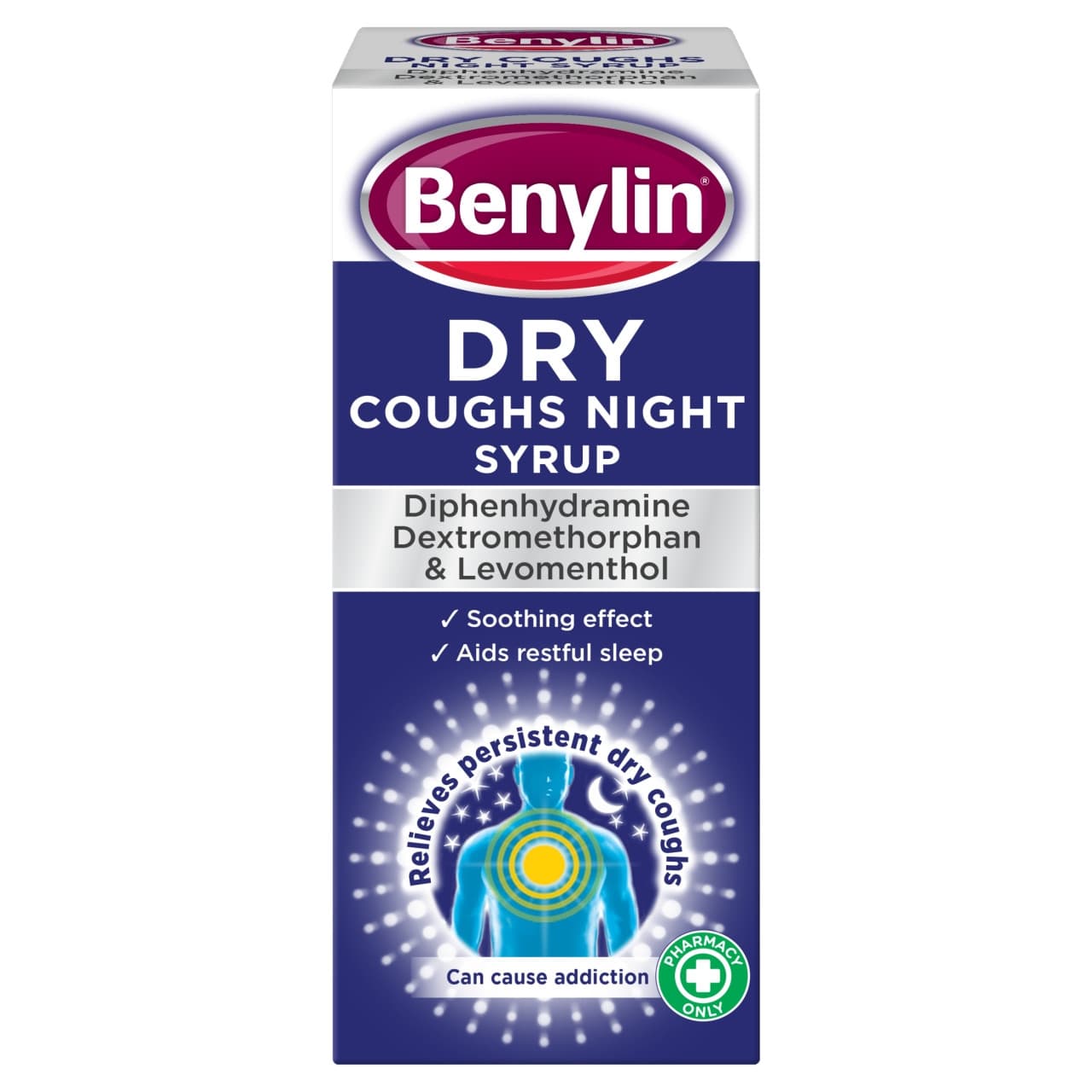 Benylin Dry Coughs Night Syrup 150ml Image 1