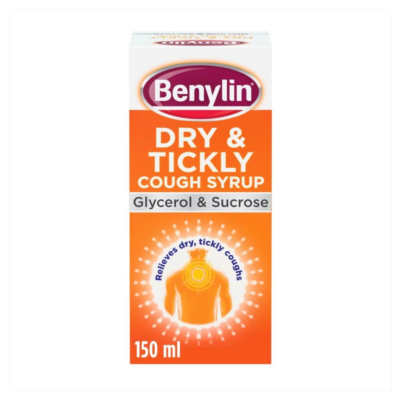 Benylin Dry & Tickly Cough Syrup 150ml Image 1