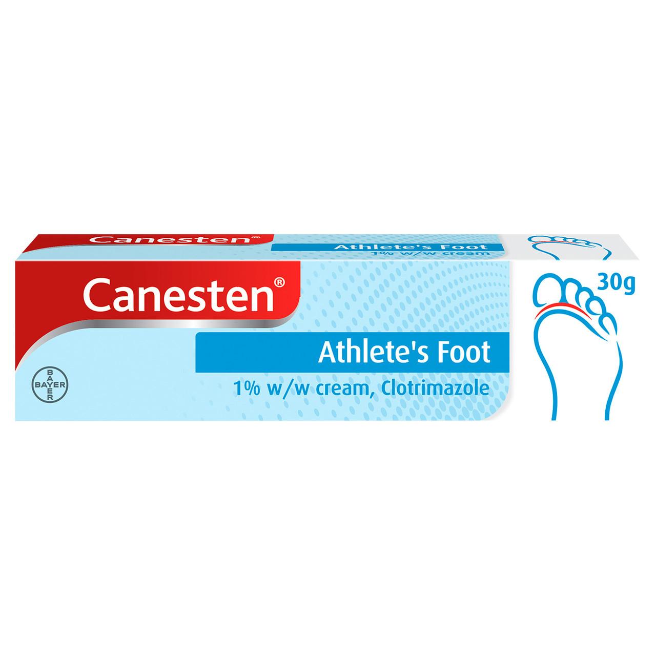 Canesten Athletes Foot Dual Action 1% Cream 30g Image 1