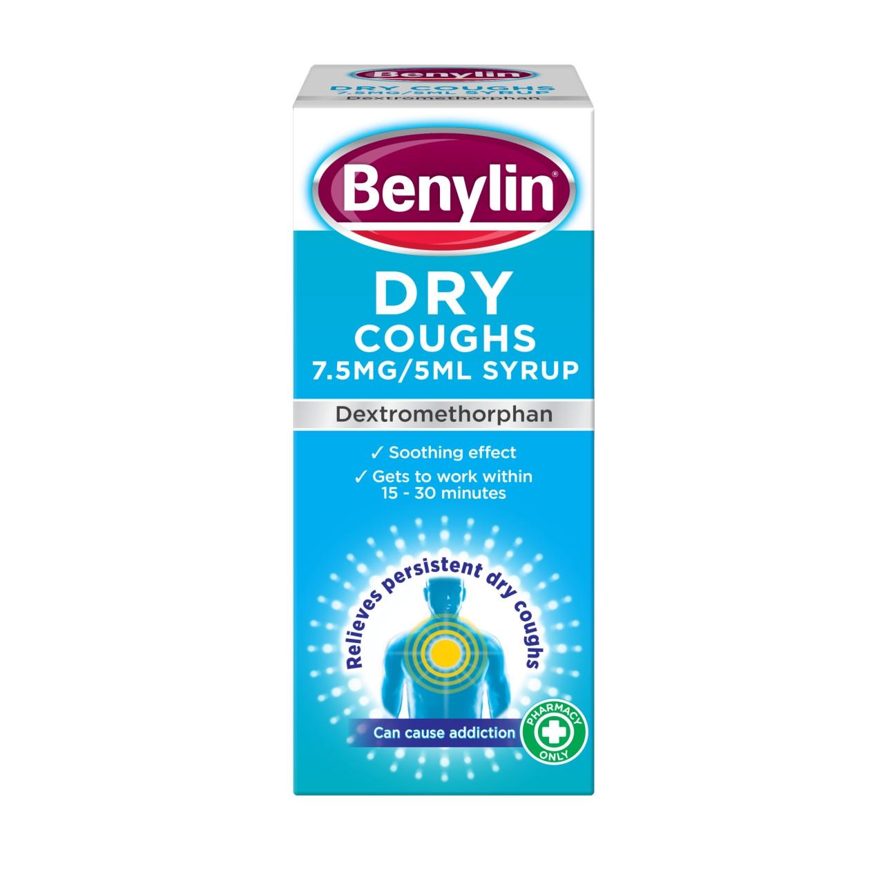 Benylin Dry Coughs Syrup 150ml Image 1