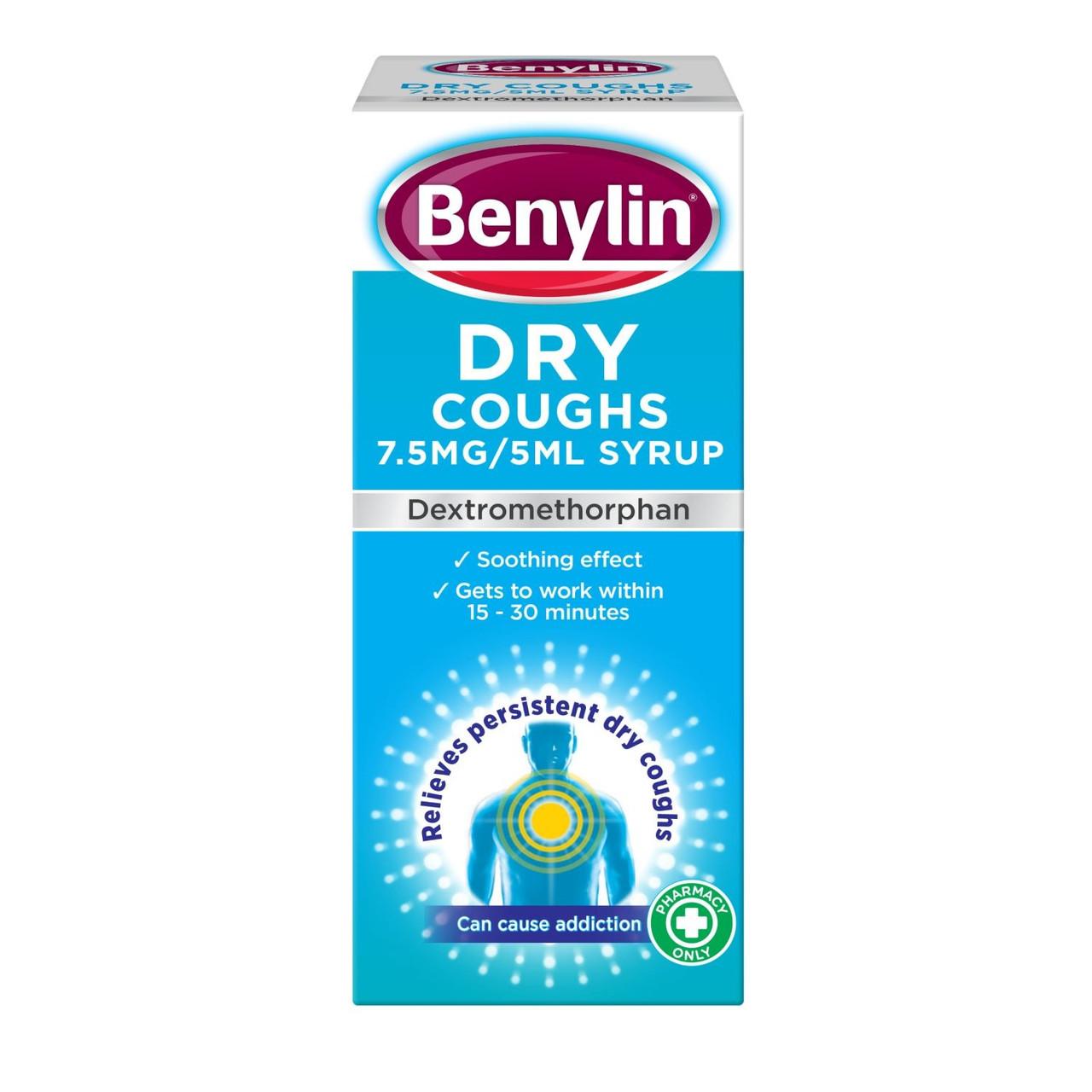 Benylin Dry Coughs Syrup 150ml Image 1