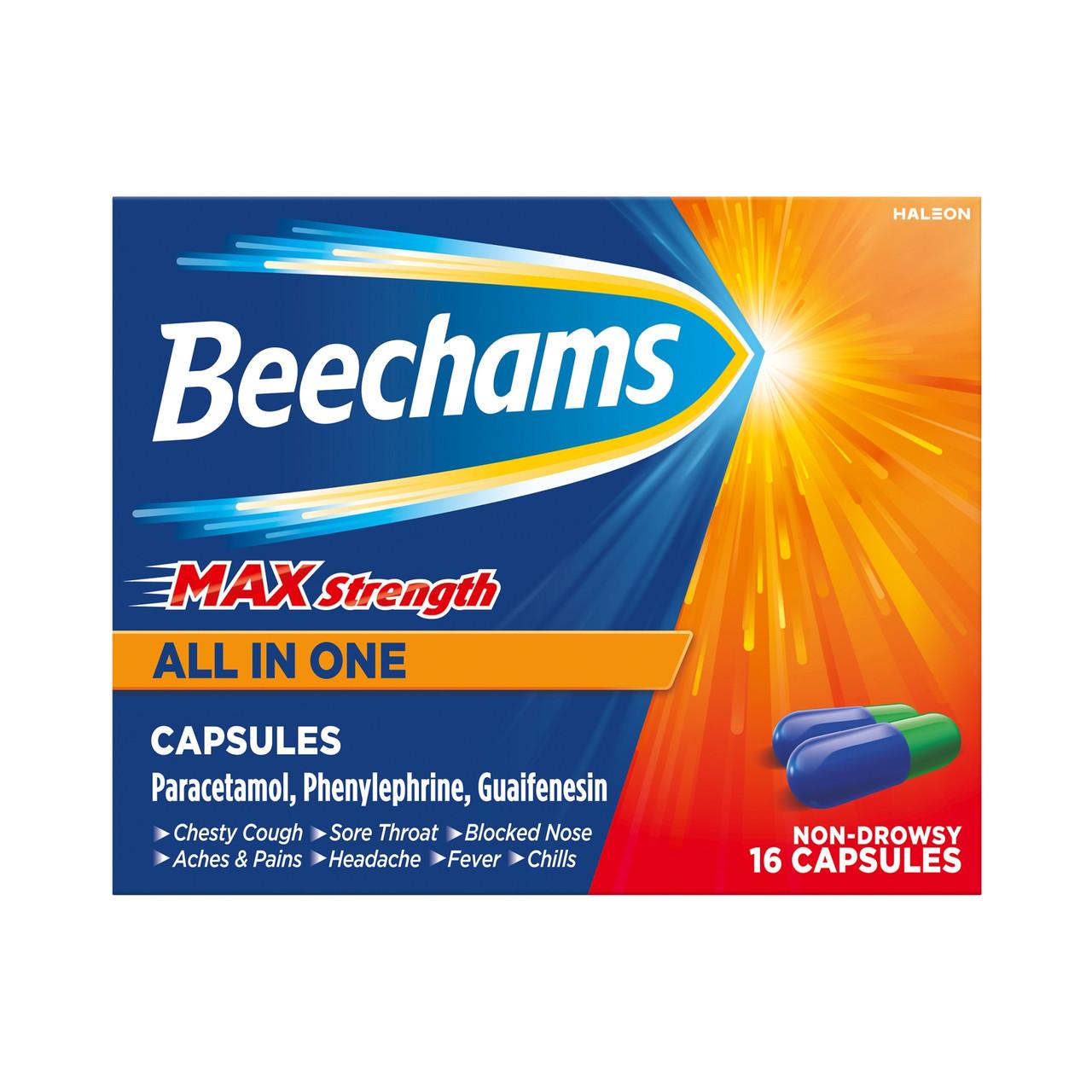 Beechams Max Strength All In One 16 Capsules Image 1