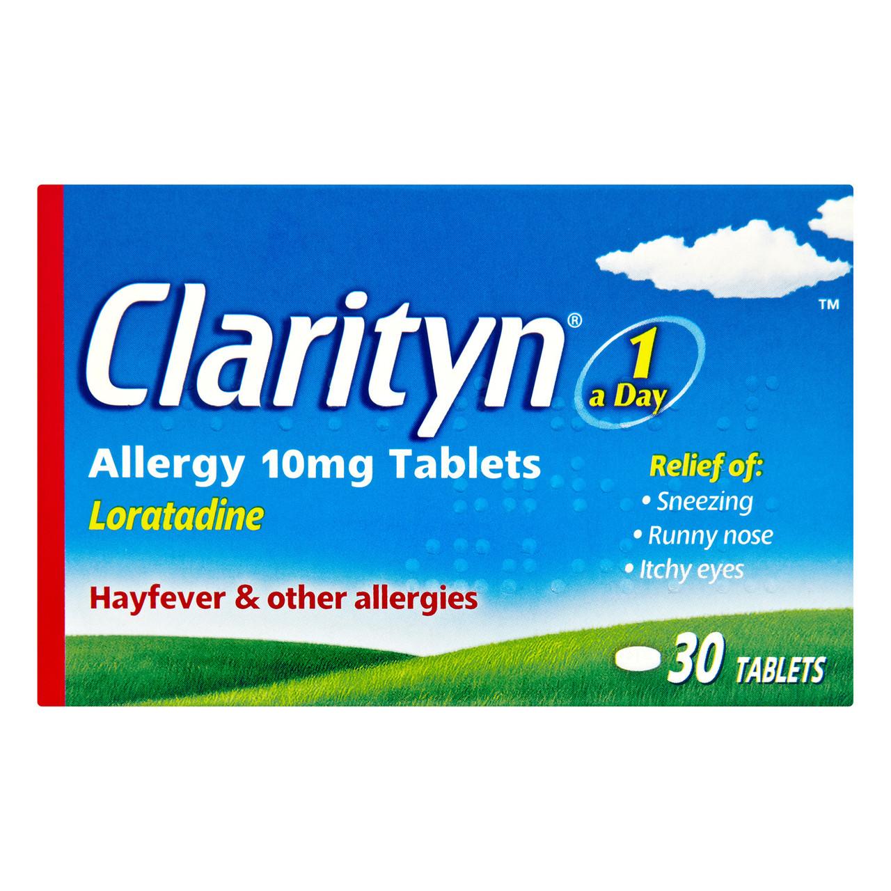 Clarityn Allergy Hayfever Relief 30 Tablets Image 1