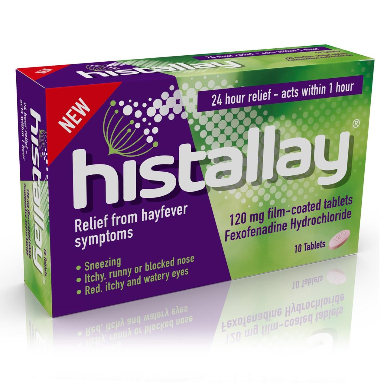 Histallay Fexofenadine 120mg 10 Tablets Image 1