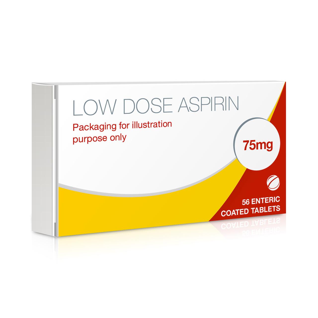 Aspirin Enteric Coated 75mg 56 Tablets Image 1
