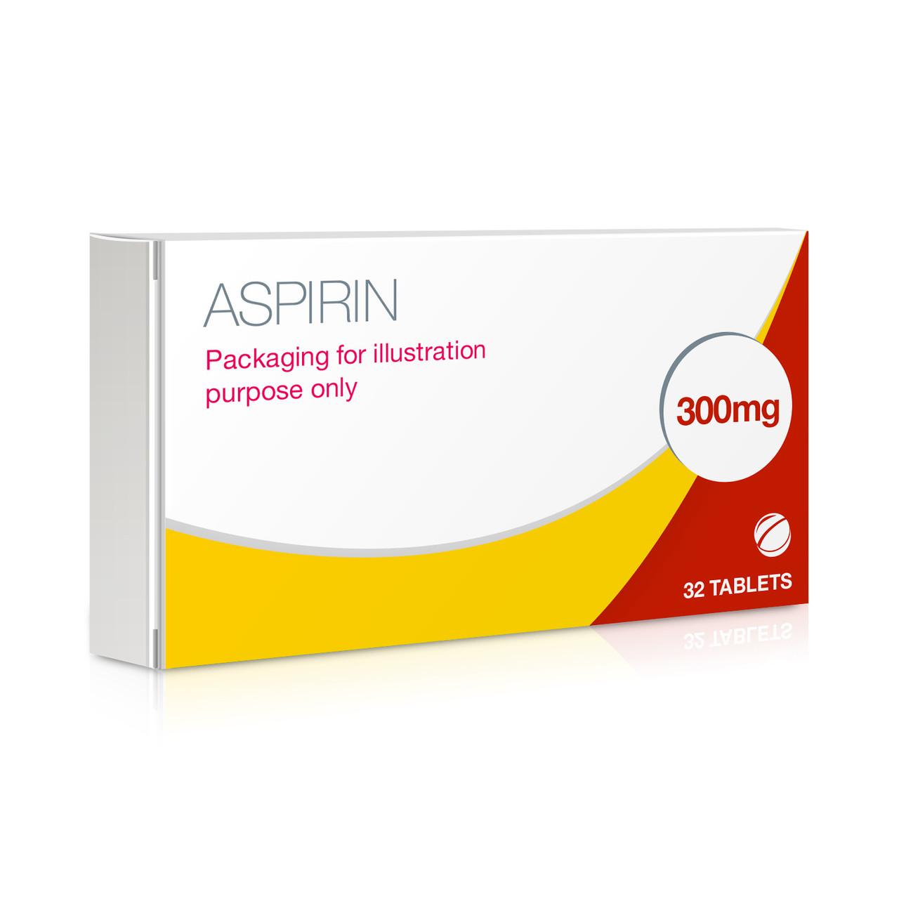 Aspirin Tablets 300mg 32 Tablets Image 1
