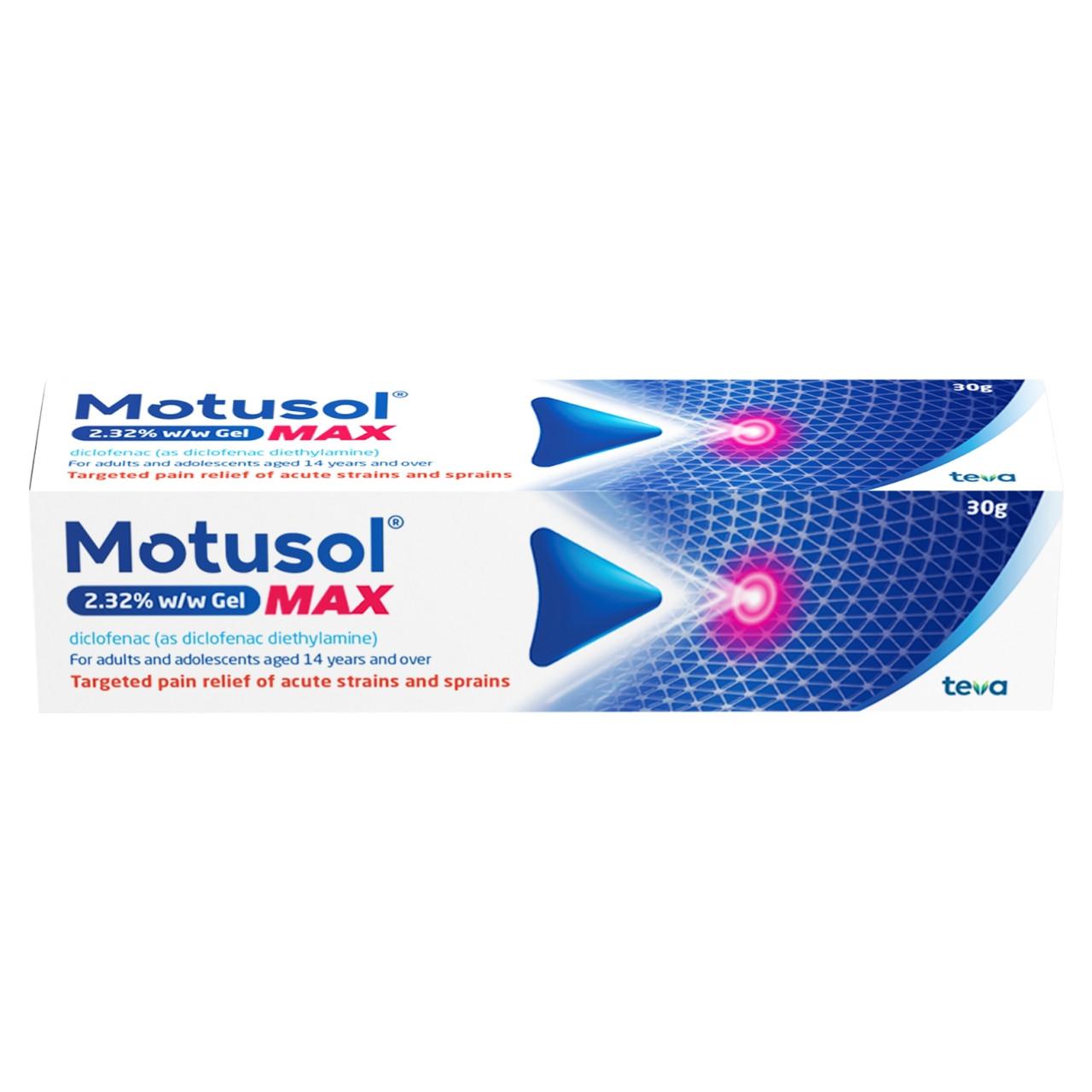 Motusol Max 2.32% w/w Diclofenac Gel 30g Image 1