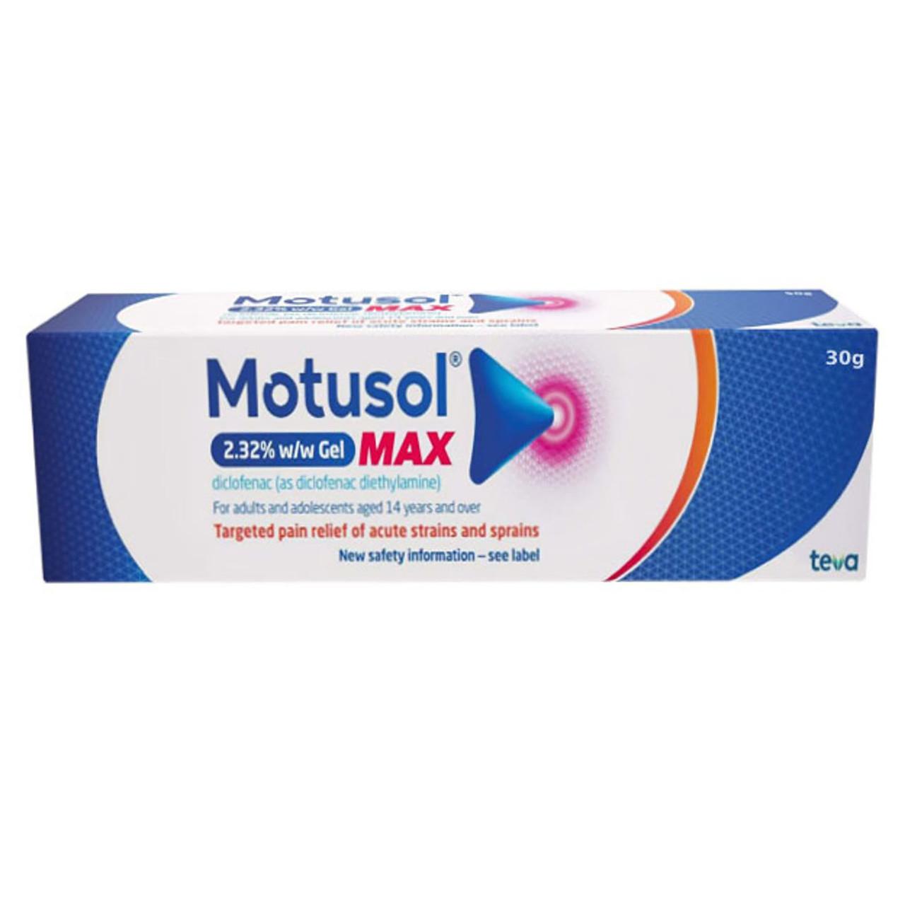 Motusol Max 2.32% w/w Diclofenac Gel 30g Image 1