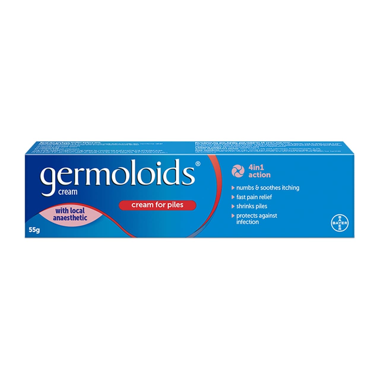 Germoloids Haemorrhoids & Piles Cream 55g Image 1
