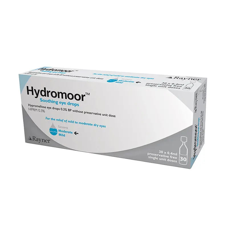Hydromoor 0.3% Hypromellose Eye Drops 30 x 0.4ml Image 1