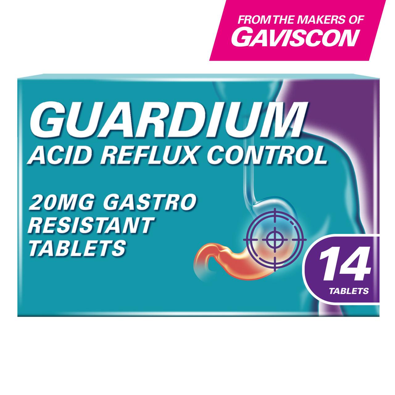Guardium Acid Reflux Control 14 Tablets Image 1