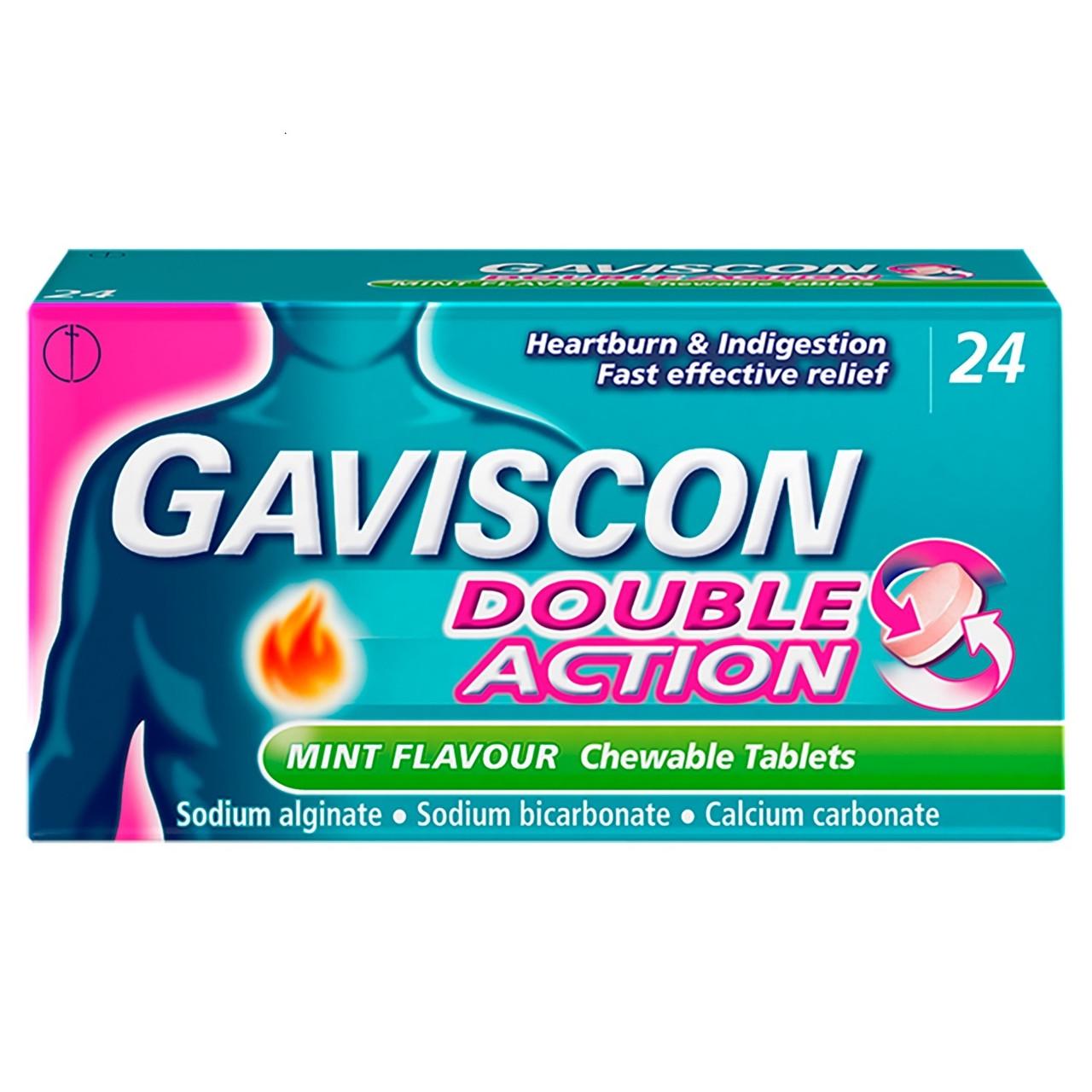 Gaviscon Double Action 24 Tablets Image 1