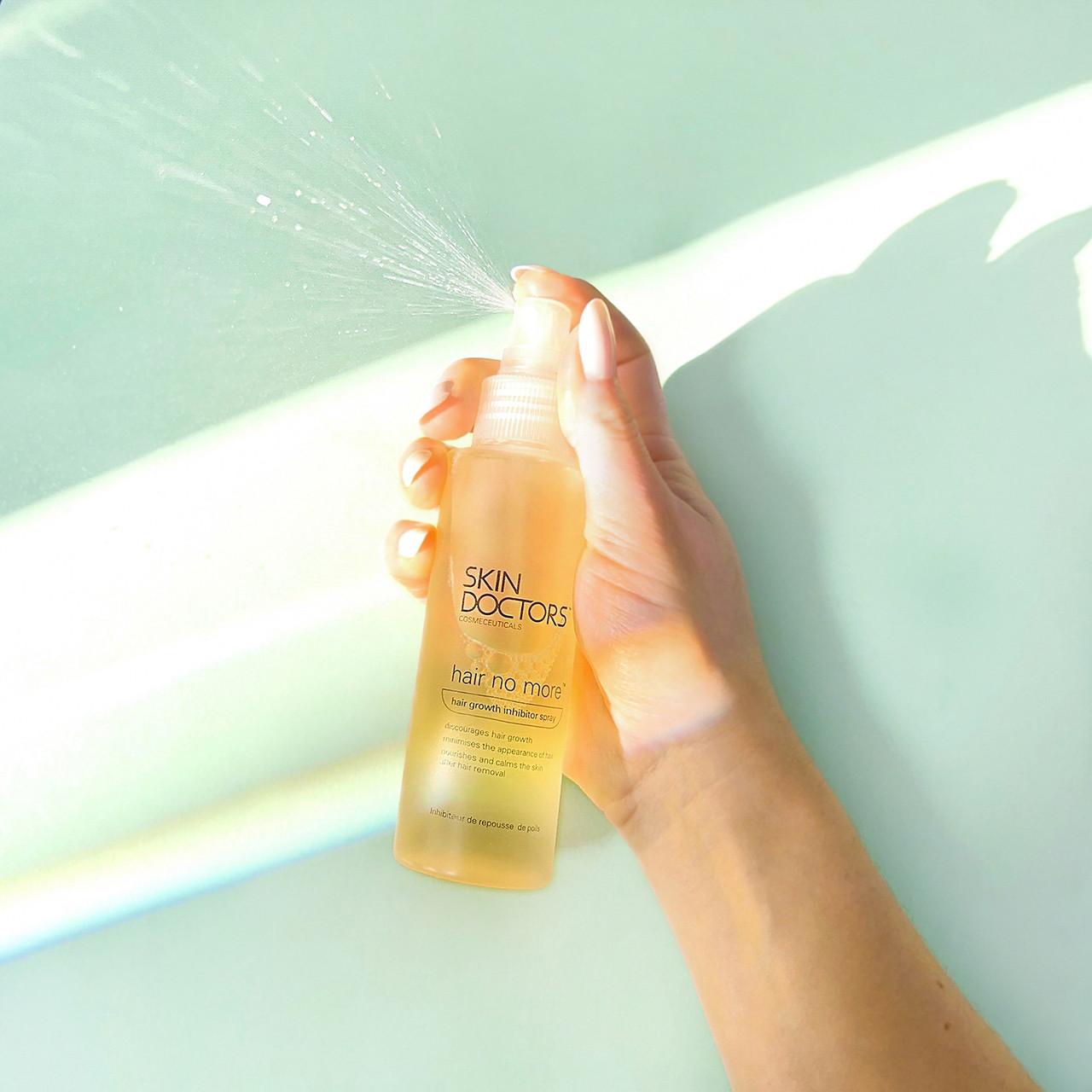 Skin Doctors Hair No More Inhibitor Spray 120ml Image https://cdn11.bigcommerce.com/s-g585yu857h/images/stencil/1280w/products/3245/5668/Skin-Doctors-Hair-No-More-Inhibitor-Spray__40992__62675.1740667937.jpg1