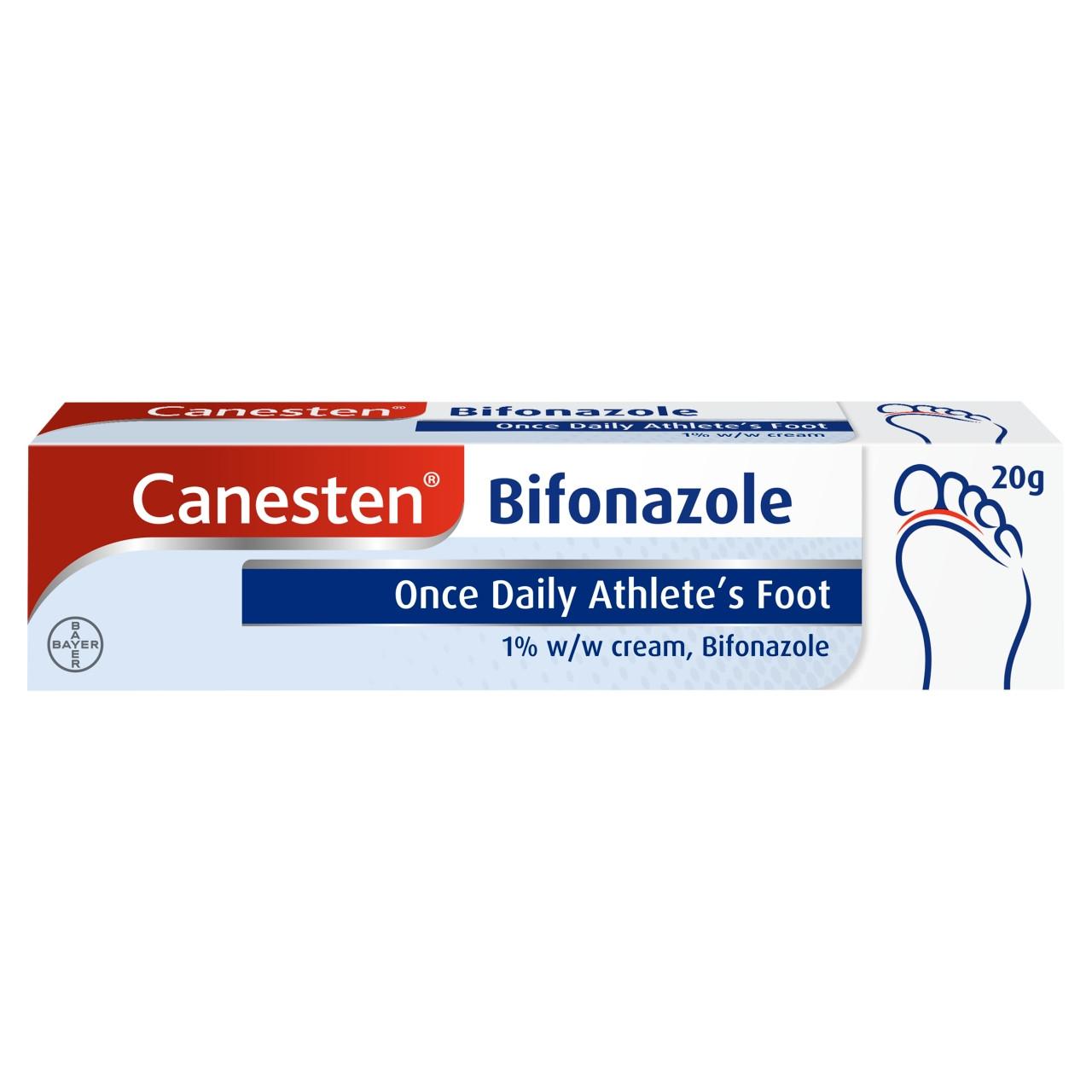 Canesten Bifonazole Once Daily Athletes Foot Cream 1% 20g Image 1
