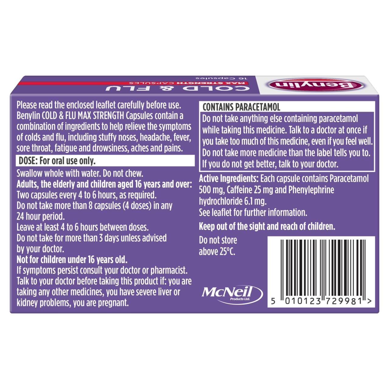 Benylin Cold and Flu Max Strength 16 Capsules Image https://cdn11.bigcommerce.com/s-g585yu857h/images/stencil/1280w/products/3281/33392/05010123729981_T16___06514.1782999883.jpg1