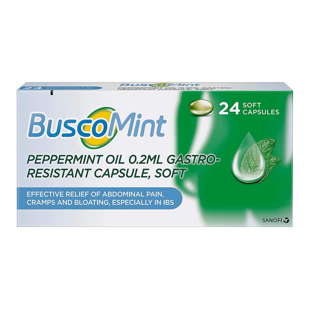 BuscoMint Gastro-Resistant IBS Relief Capsules 24 Capsules Image 1