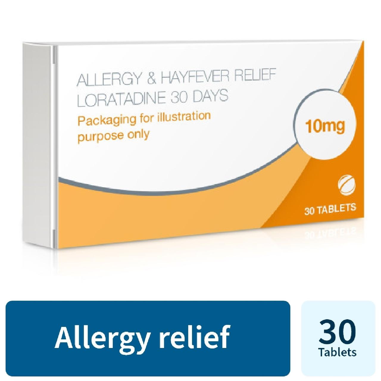 Allergy & Hayfever Relief Loratadine 30 Tablets Image https://cdn11.bigcommerce.com/s-g585yu857h/images/stencil/1280w/products/3313/5806/Allergy-%26-Hayfever-Relief-Loratadine__34780__03383.1740667940.jpg1