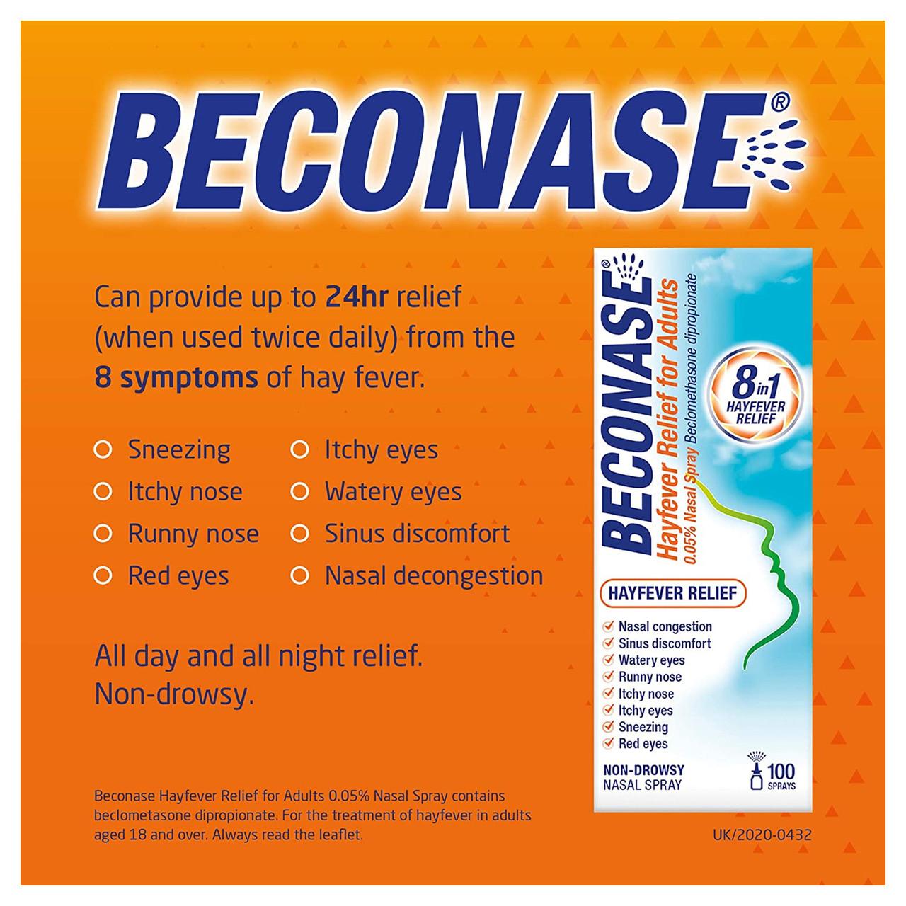 Beconase Hayfever Relief Nasal Spray – 100 Sprays Image https://cdn11.bigcommerce.com/s-g585yu857h/images/stencil/1280w/products/3314/5808/Beconase-Hayfever-Relief-for-Adults-Nasal-Spray-For-Adults__01199__94980.1740667941.jpg1