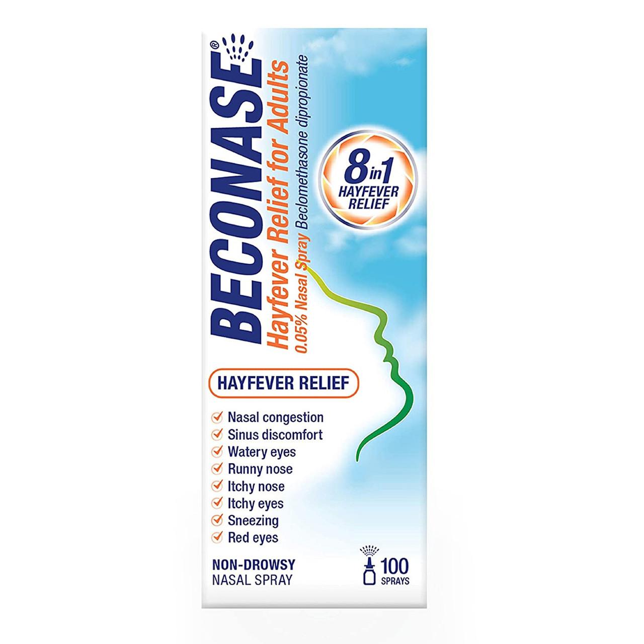 Beconase Hayfever Relief Nasal Spray – 100 Sprays Image 1