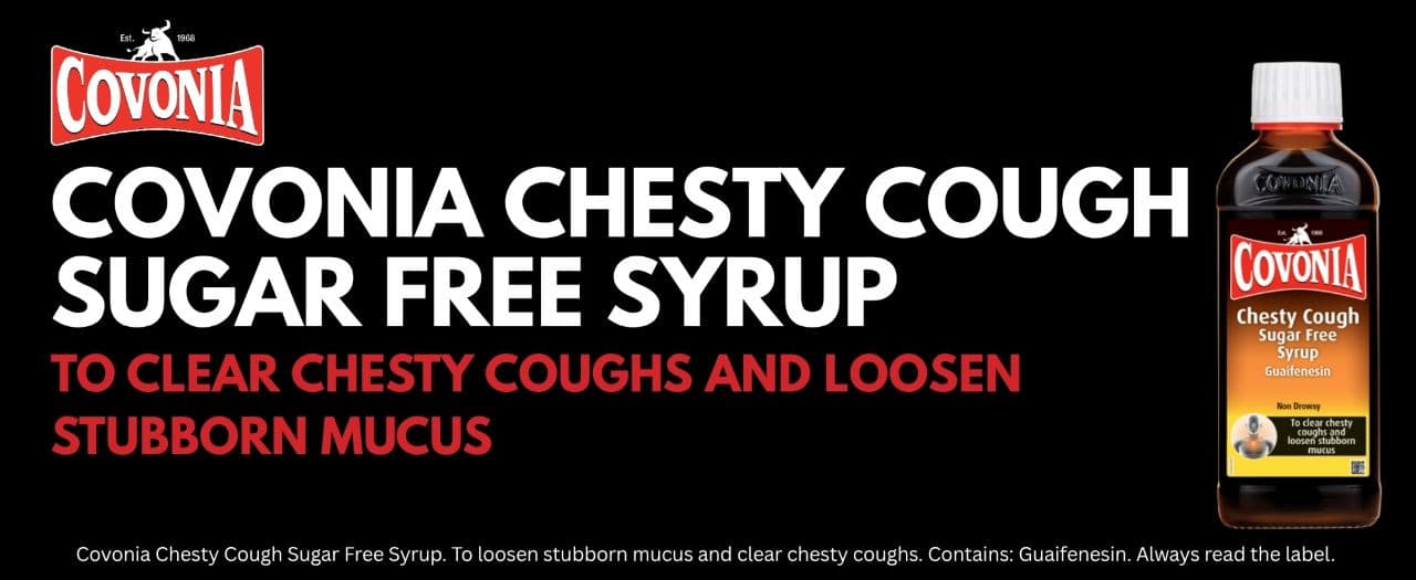 Covonia Chesty Cough Sugar Free Syrup 150ml Image https://cdn11.bigcommerce.com/s-g585yu857h/images/stencil/1280w/products/3374/23189/4._covonia_chesty__42228.1761579960.jpg1