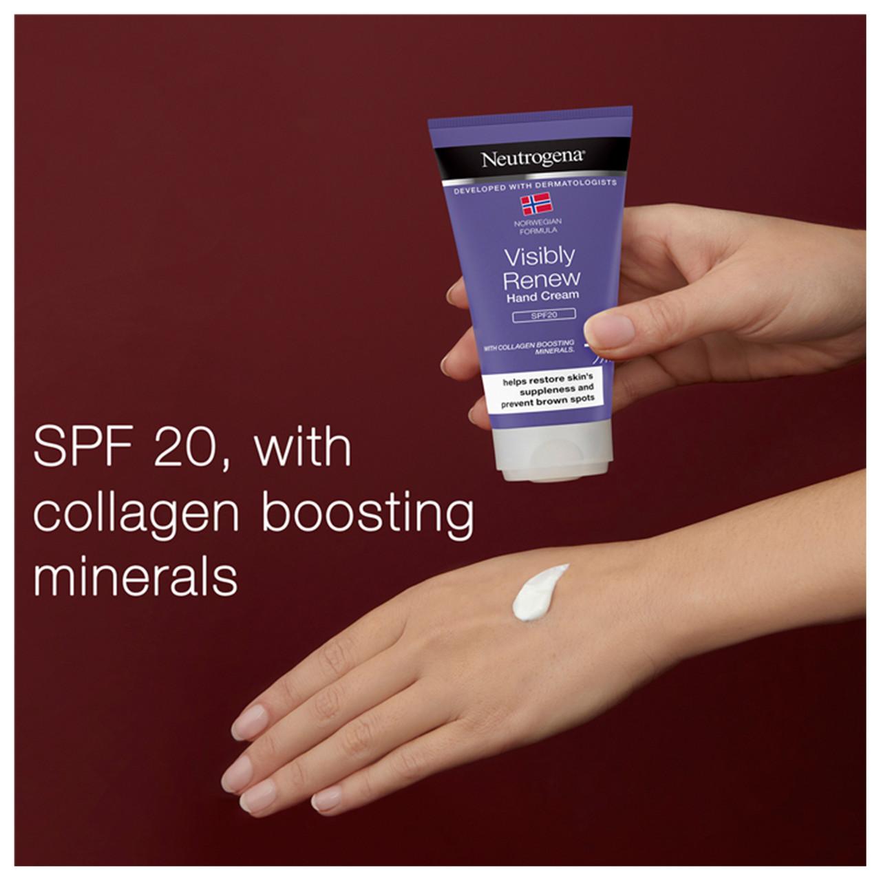 Neutrogena Norwegian Formula Visibly Renew Hand Cream SPF20 75ml Image https://cdn11.bigcommerce.com/s-g585yu857h/images/stencil/1280w/products/3416/6041/Neutrogena-Visibly-Renew-Hand-Cream__61583__44478.1740667955.jpg1