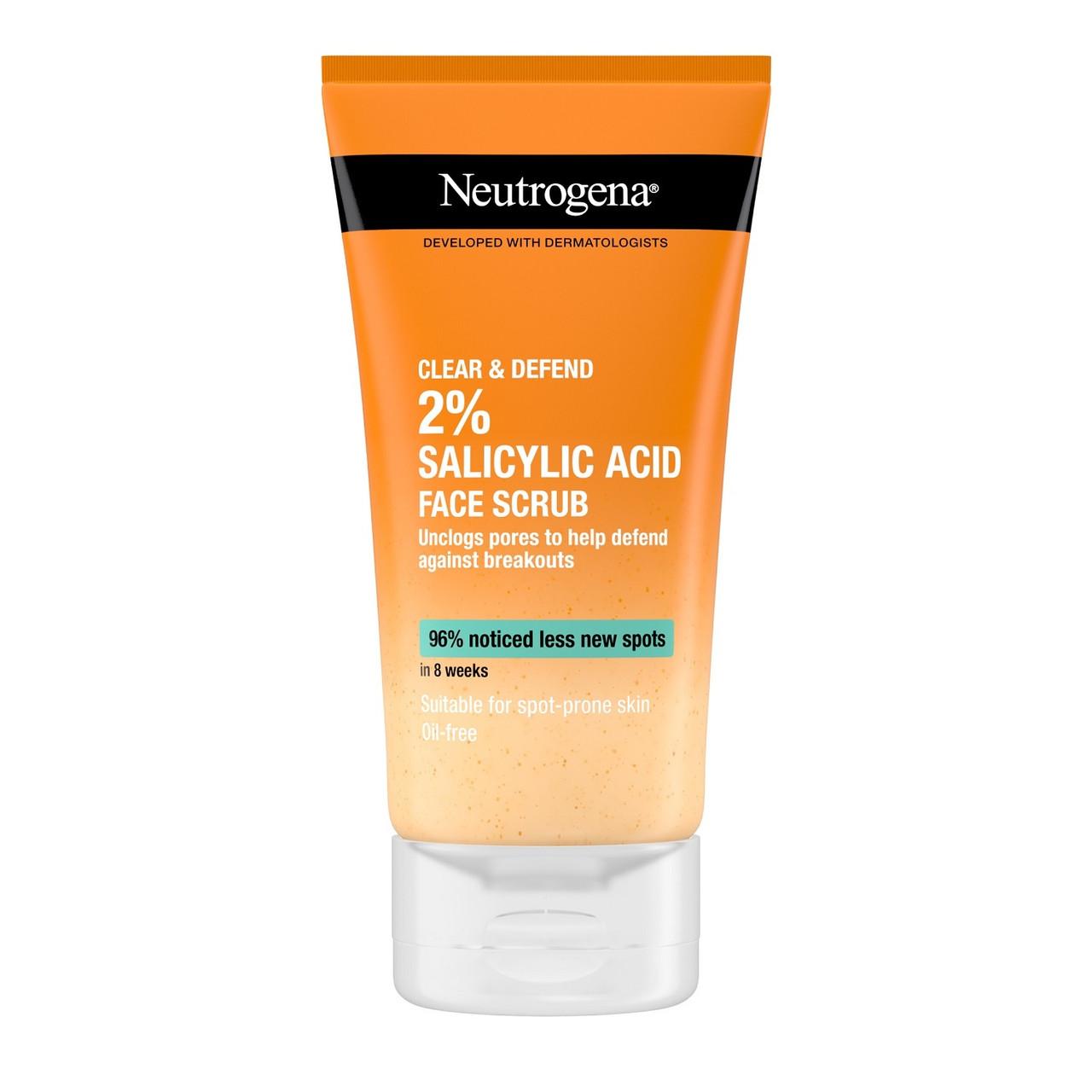 Neutrogena Clear & Defend Facial Scrub 150ml Image 1