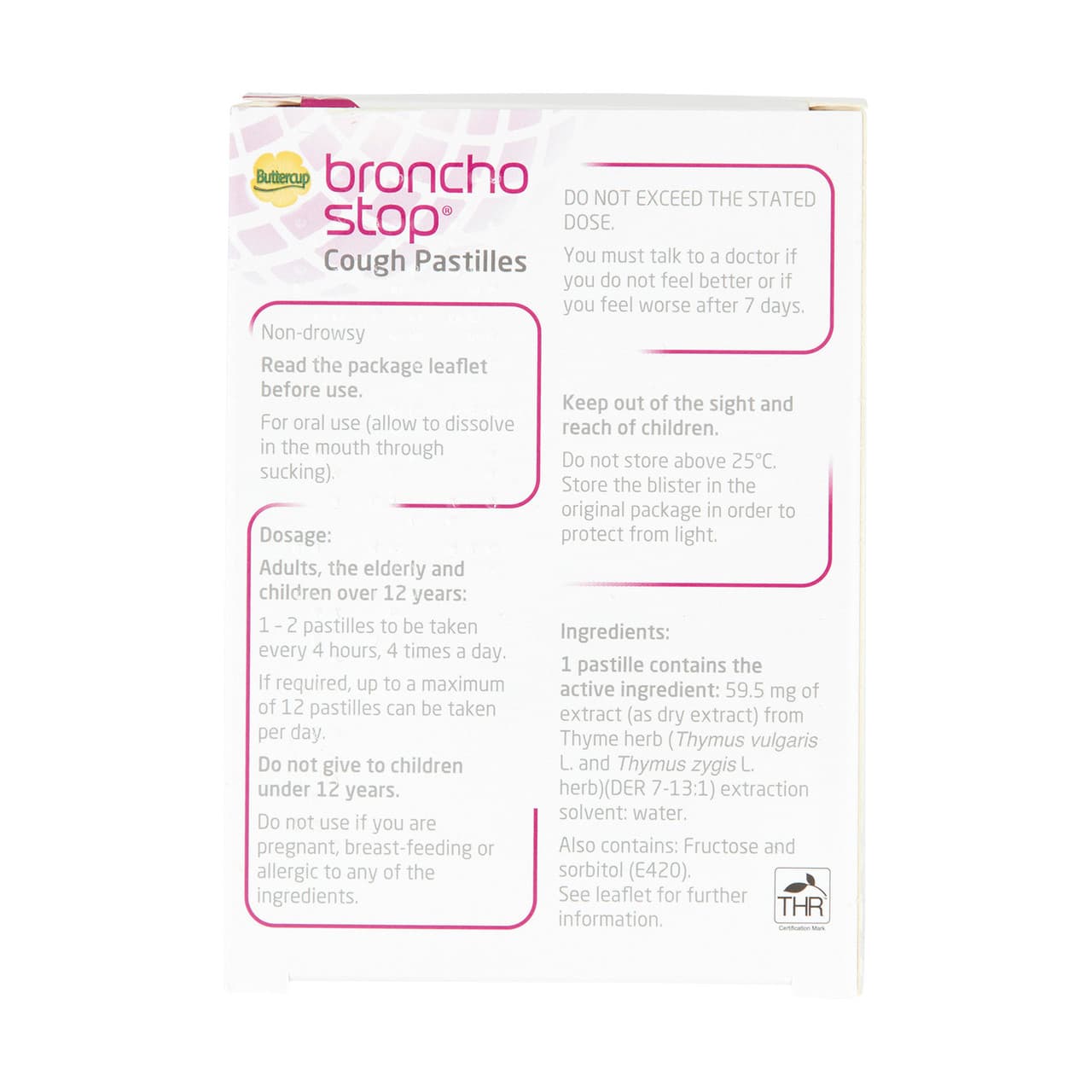 Buttercup Bronchostop Cough Pastilles 40 Pack Image https://cdn11.bigcommerce.com/s-g585yu857h/images/stencil/1280w/products/3461/6163/Buttercup-Bronchostop-Pastilles__10651__60795.1740667954.jpg1