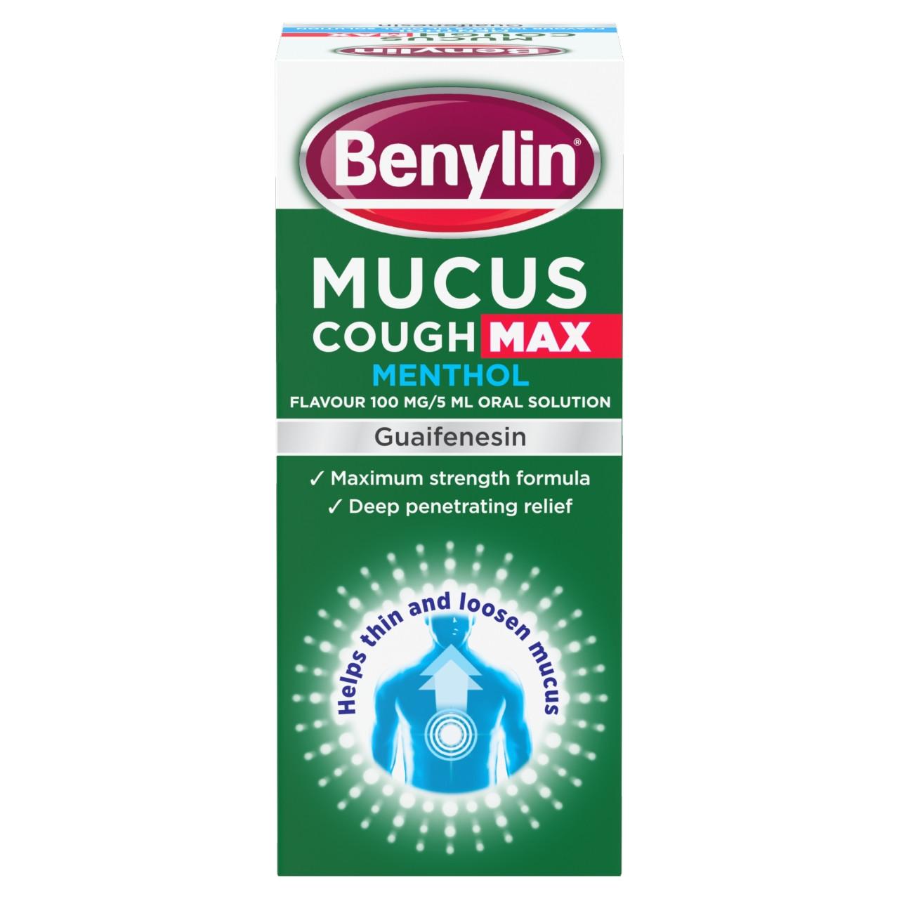 Benylin Mucus Cough Max Menthol 150ml Image 1