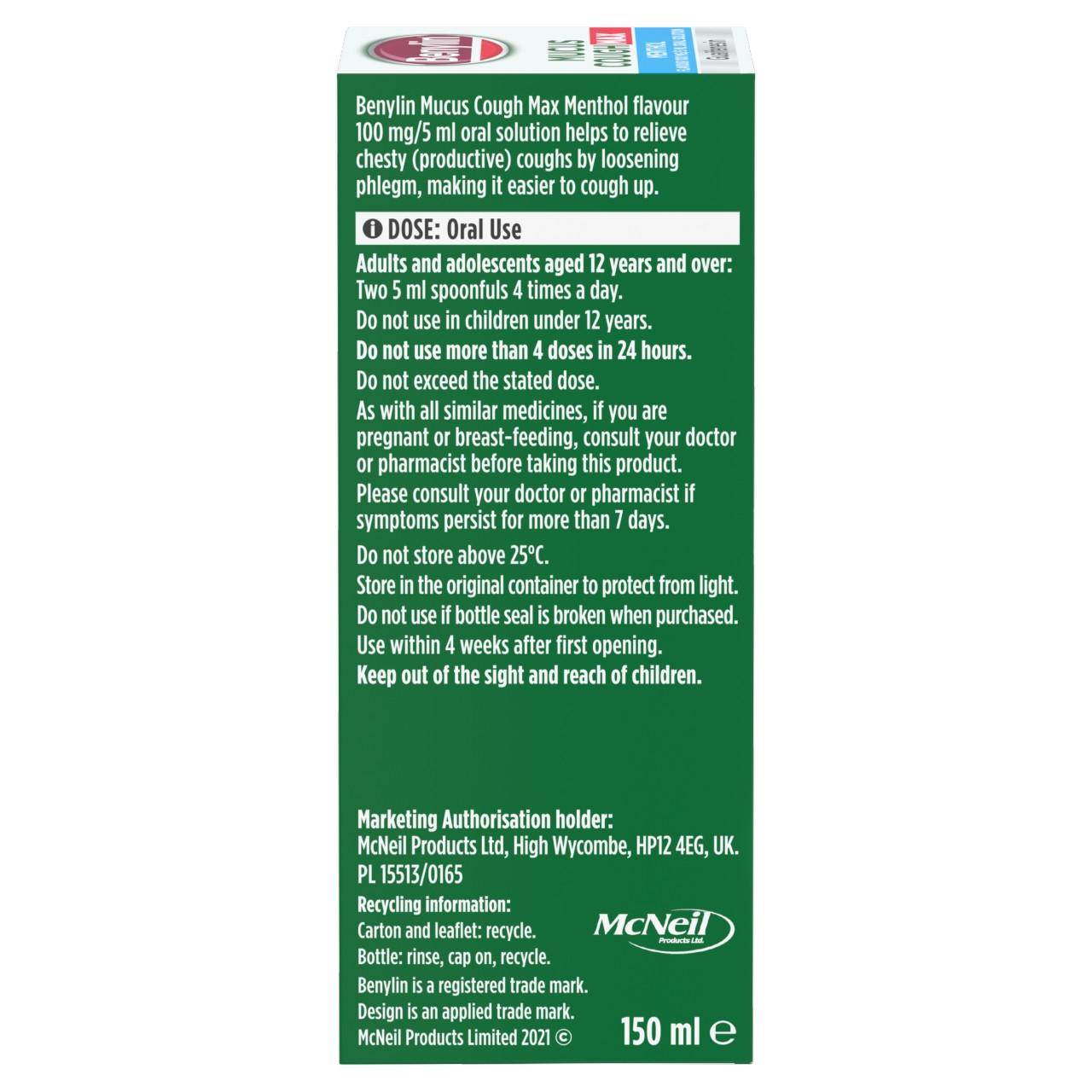 Benylin Mucus Cough Max Menthol 150ml Image https://cdn11.bigcommerce.com/s-g585yu857h/images/stencil/1280w/products/3470/33501/03574661375373_T23___30261.1783003848.jpg1