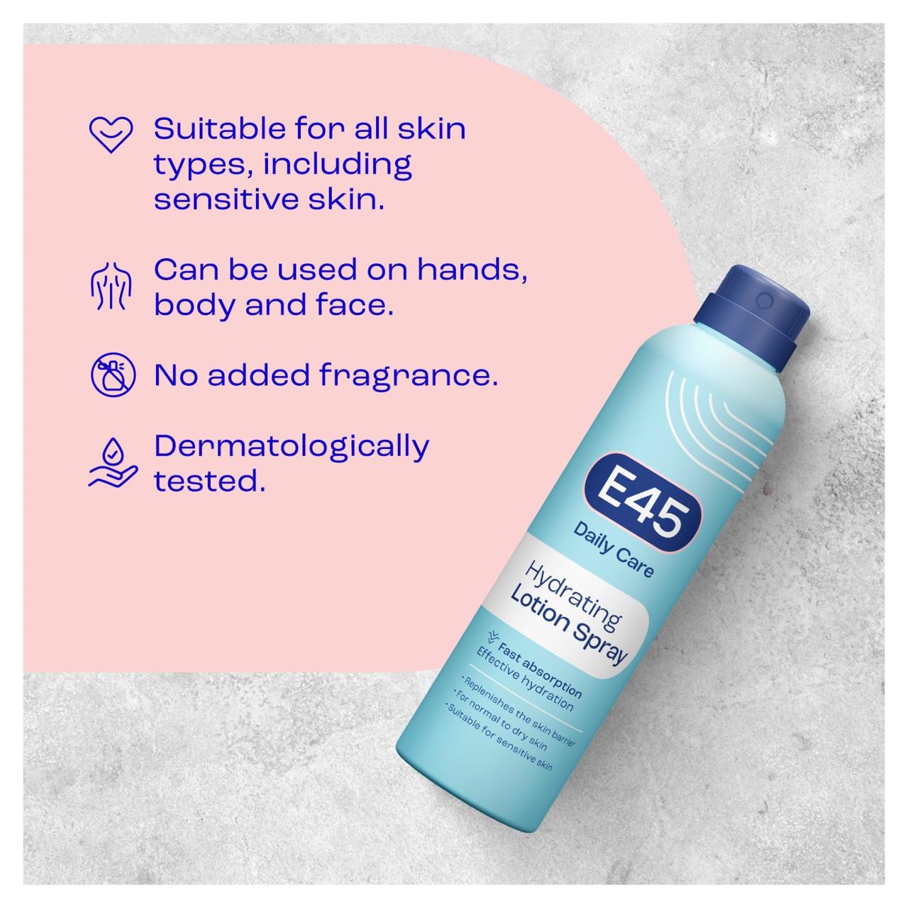 E45 Daily Lotion Spray 200ml Image https://cdn11.bigcommerce.com/s-g585yu857h/images/stencil/1280w/products/3485/11418/145988-4__46782.1781536547.jpg1