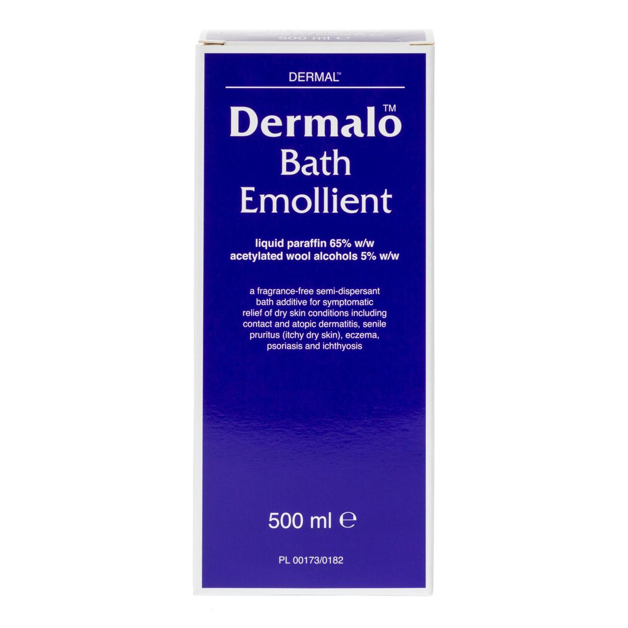 Dermalo Bath Emollient 500ml Image https://cdn11.bigcommerce.com/s-g585yu857h/images/stencil/1280w/products/3574/6379/Dermalo-Bath-Emollient__48282__03444.1781536023.jpg1