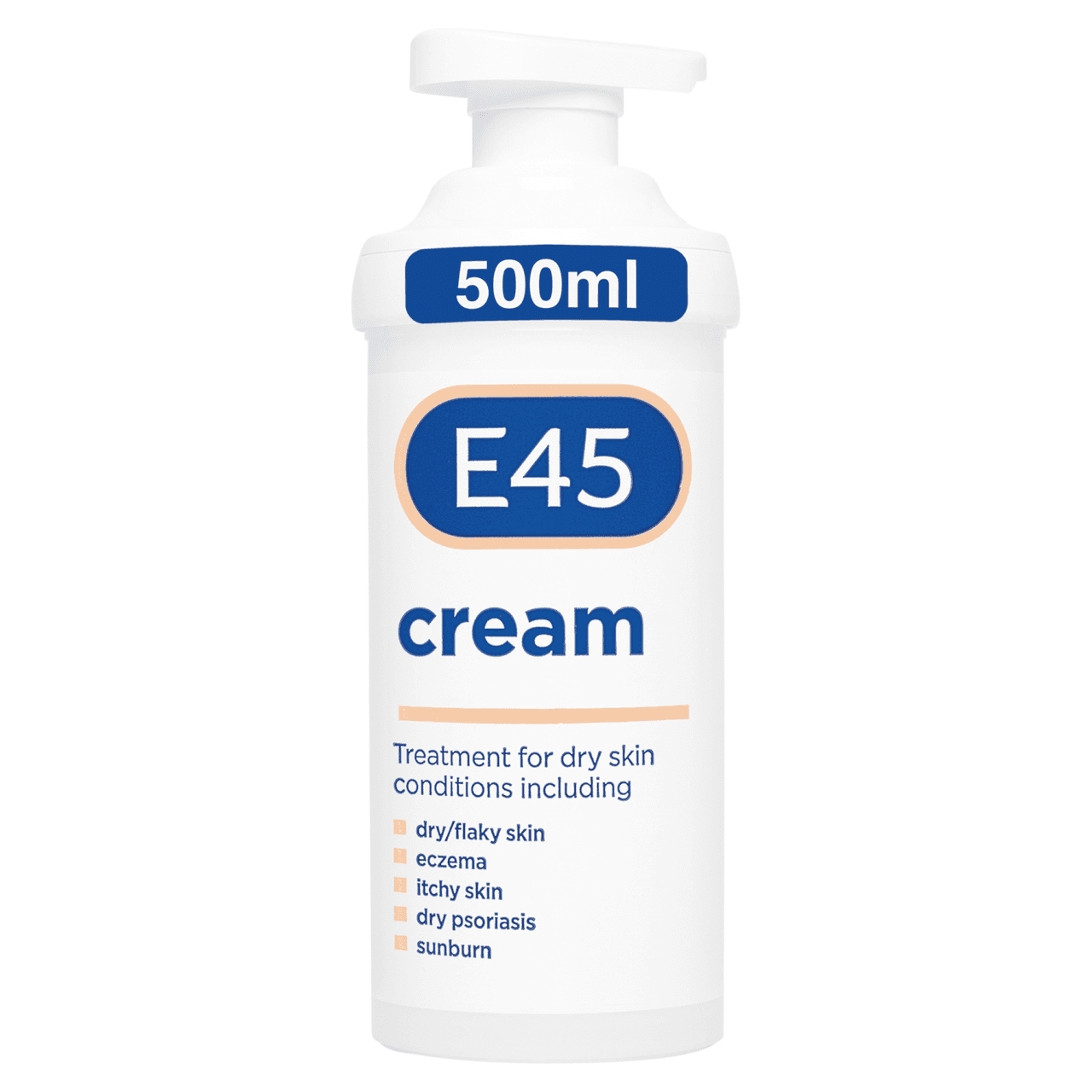 E45 Moisturiser Cream Moisturiser Pump 500g Image 1