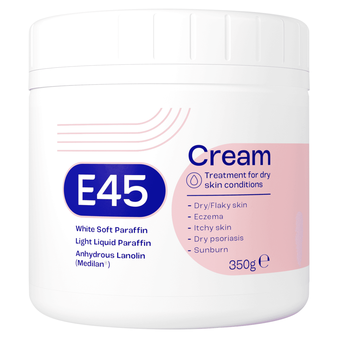E45 Moisturiser Cream 350g Image 1