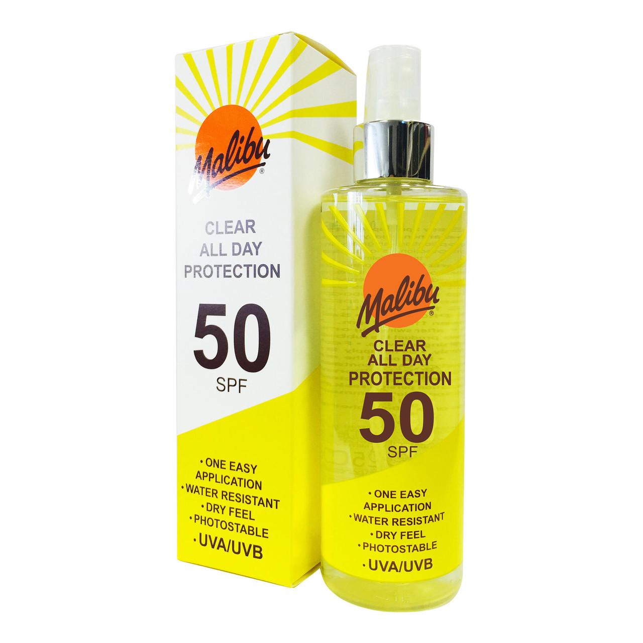 Malibu Clear Protection All Day Spray SPF50 250ml Image 1