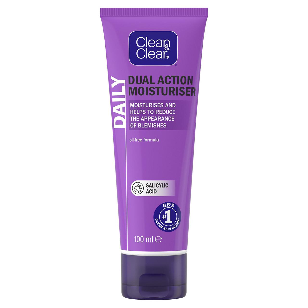 Clean & Clear Dual Action Moisturiser 100ml Image 1