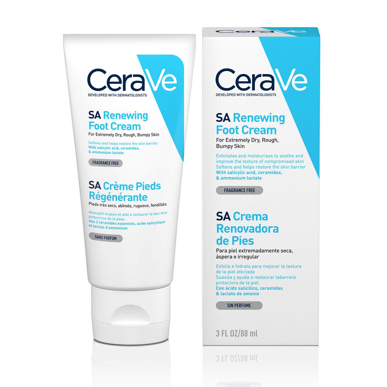 CeraVe SA Renewing Foot Cream 88ml Image 1