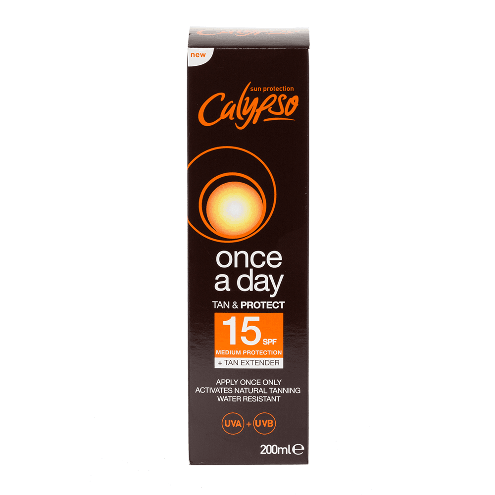 Calypso Once A Day Tan & Protect SPF15 200ml Image 1