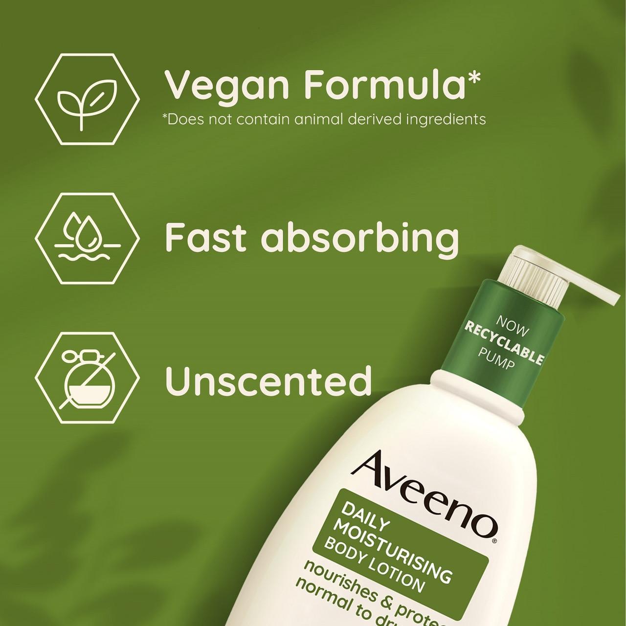 Aveeno Daily Moisturising Body Lotion Unscented 300ml Image https://cdn11.bigcommerce.com/s-g585yu857h/images/stencil/1280w/products/3882/7091/Aveeno-Daily-Moisturising-Body-Lotion-Unscented__58843__19207.1740667997.jpg1