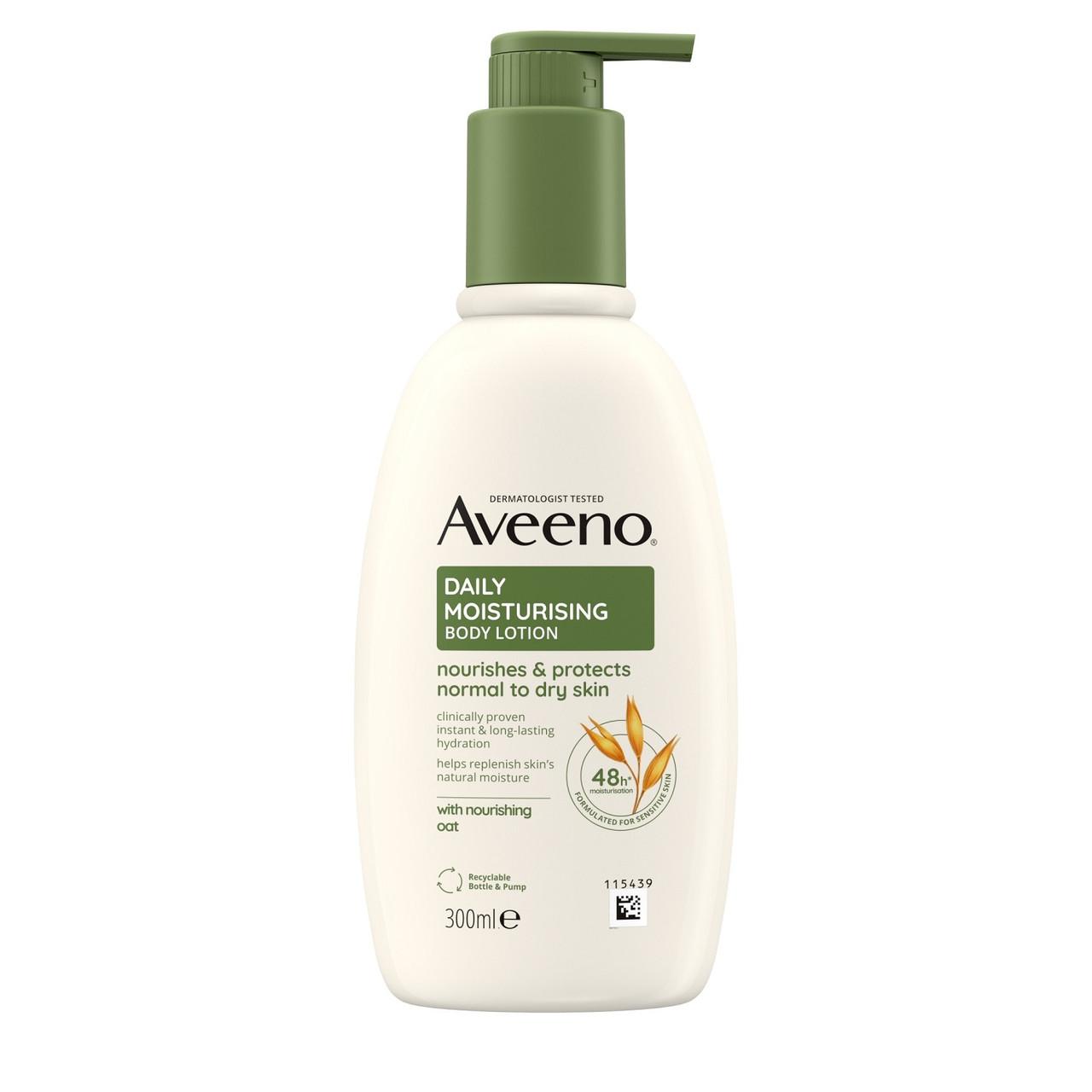 Aveeno Daily Moisturising Body Lotion Unscented 300ml Image 1