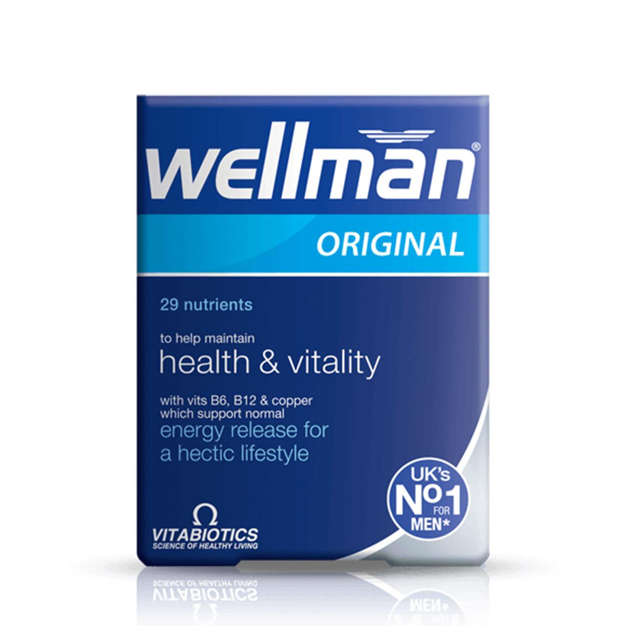 Vitabiotics Wellman Original 30 Tablets Image 1