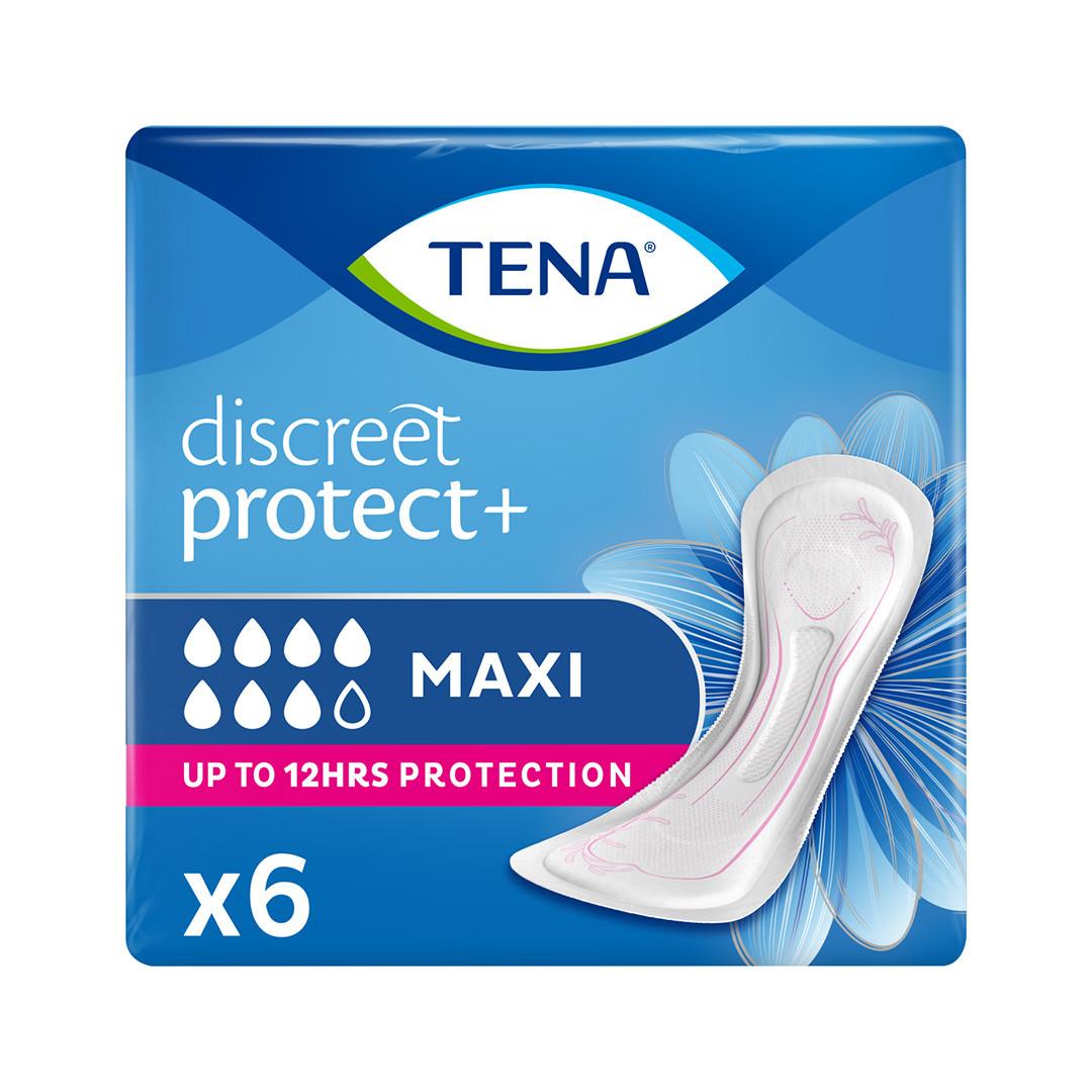TENA Lady Discreet Maxi incontinence Pads 6 Pack Image 1