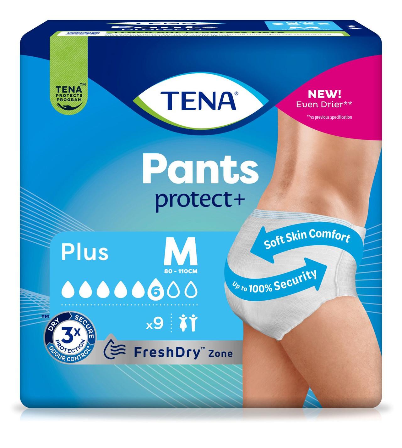 TENA Incontinence Pants Plus Medium Size 9 Pack Image 1
