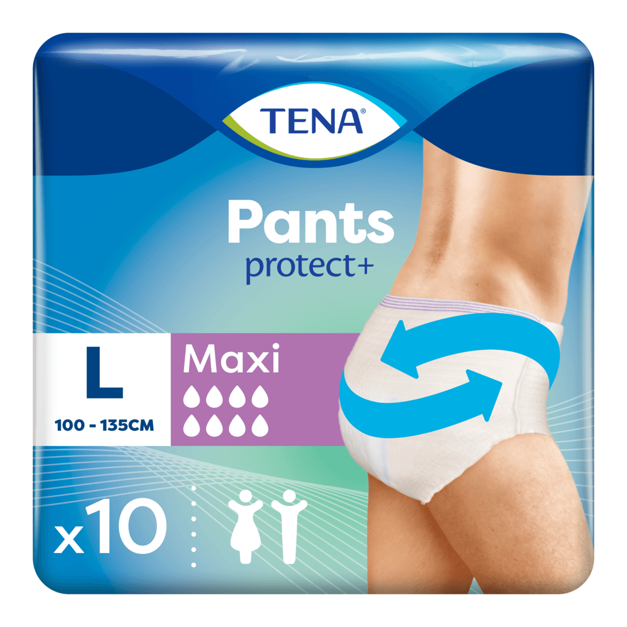 TENA Incontinence Pants Maxi Large Size 10 Pack Image 1