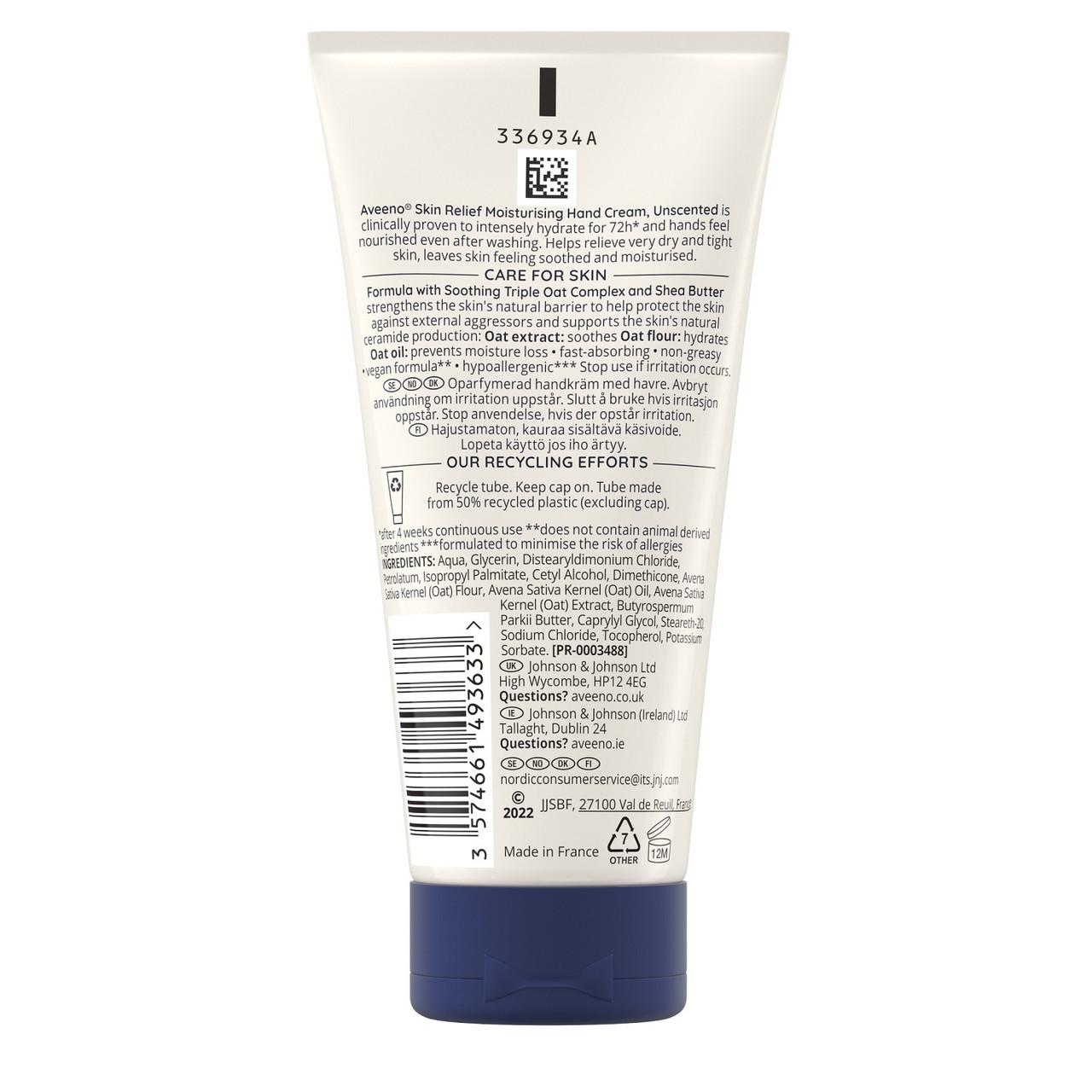 Aveeno Skin Relief Moisturising Hand Cream 75ml Image https://cdn11.bigcommerce.com/s-g585yu857h/images/stencil/1280w/products/4016/7373/Aveeno-Skin-Relief-Moisturising-Hand-Cream__35761__91822.1781536248.jpg1