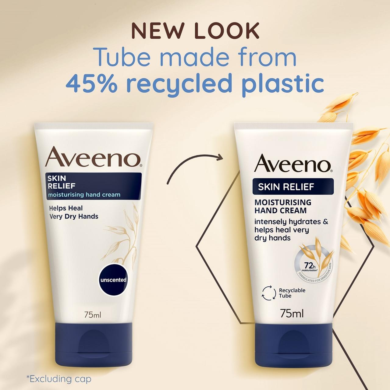 Aveeno Skin Relief Moisturising Hand Cream 75ml Image https://cdn11.bigcommerce.com/s-g585yu857h/images/stencil/1280w/products/4016/7374/Aveeno-Skin-Relief-Moisturising-Hand-Cream__18221__87517.1740668004.jpg1