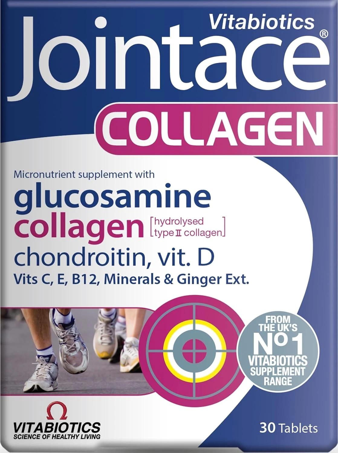Vitabiotics Jointace Collagen with Glucosamine & Chondroitin 30 Tablets Image 1