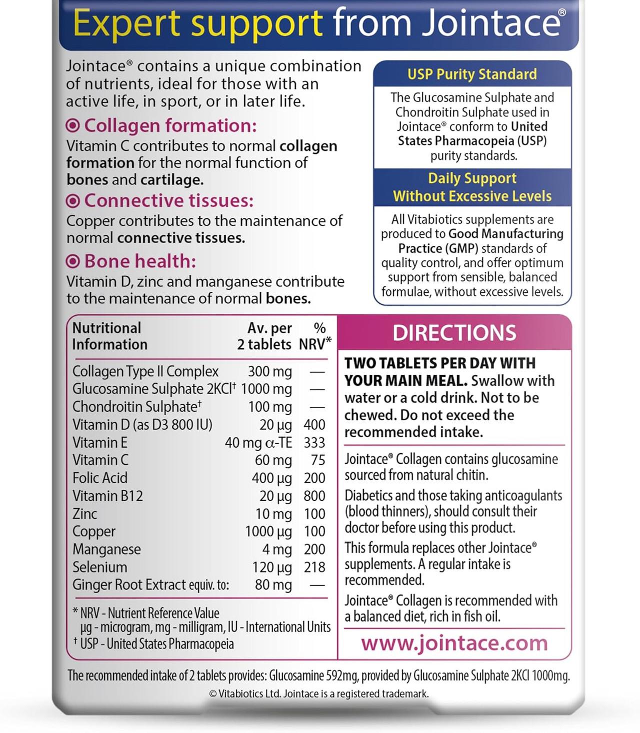 Vitabiotics Jointace Collagen with Glucosamine & Chondroitin 30 Tablets Image https://cdn11.bigcommerce.com/s-g585yu857h/images/stencil/1280w/products/4021/37546/81z5Brbox9L._AC_SL1500___28200.1787303545.jpg1
