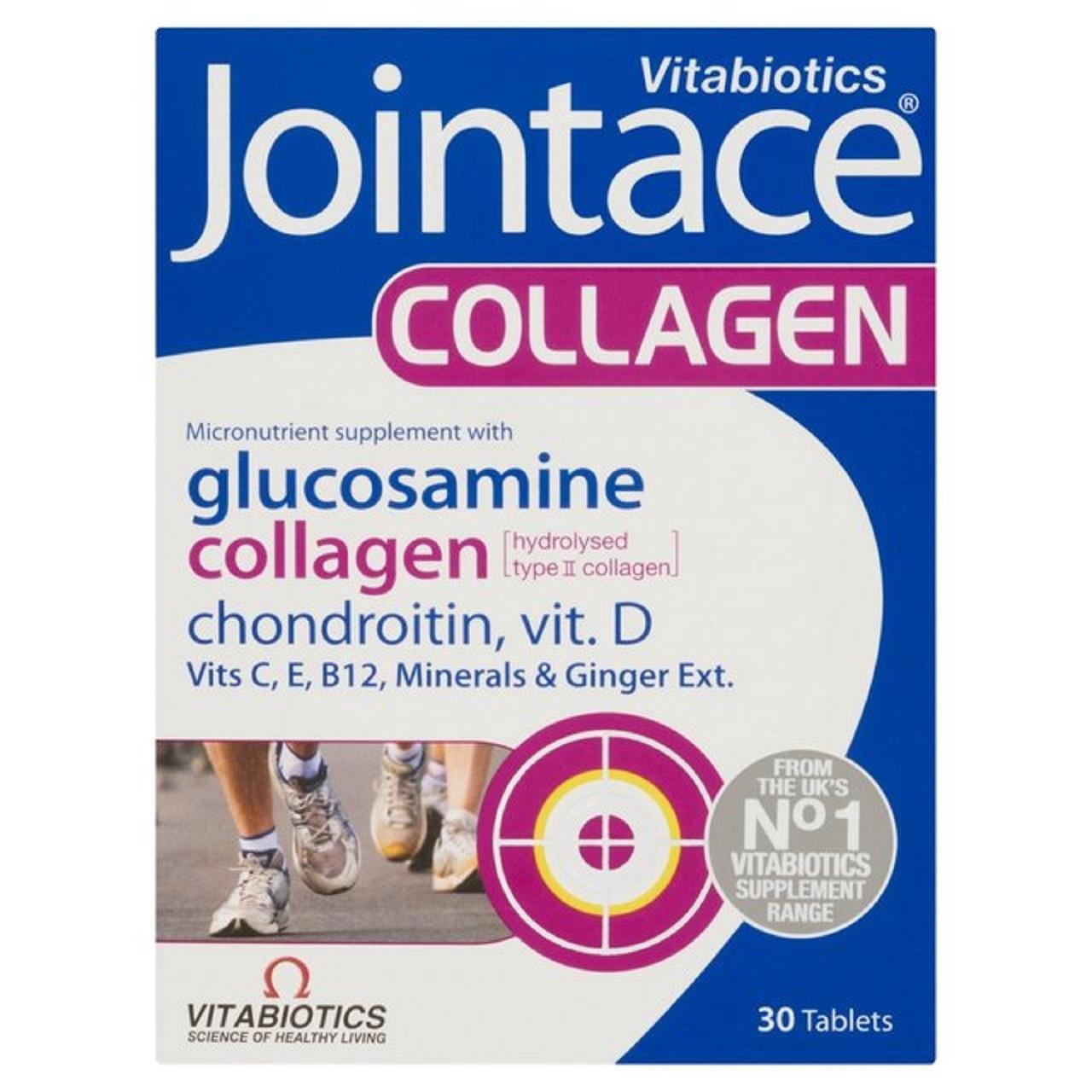 Vitabiotics Jointace Collagen with Glucosamine & Chondroitin 30 Tablets Image 1
