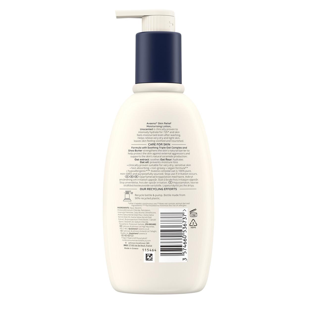 Aveeno Skin Relief Moisturising Lotion 300ml Image https://cdn11.bigcommerce.com/s-g585yu857h/images/stencil/1280w/products/4035/7432/Aveeno-Skin-Relief-Moisturising-Lotion__21566__09289.1781536324.jpg1